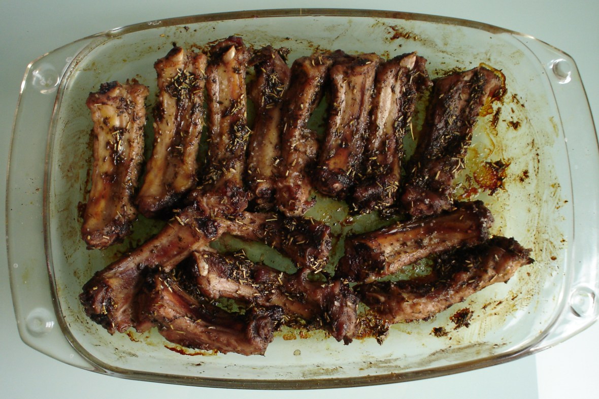 costillas de cerdo marinadas