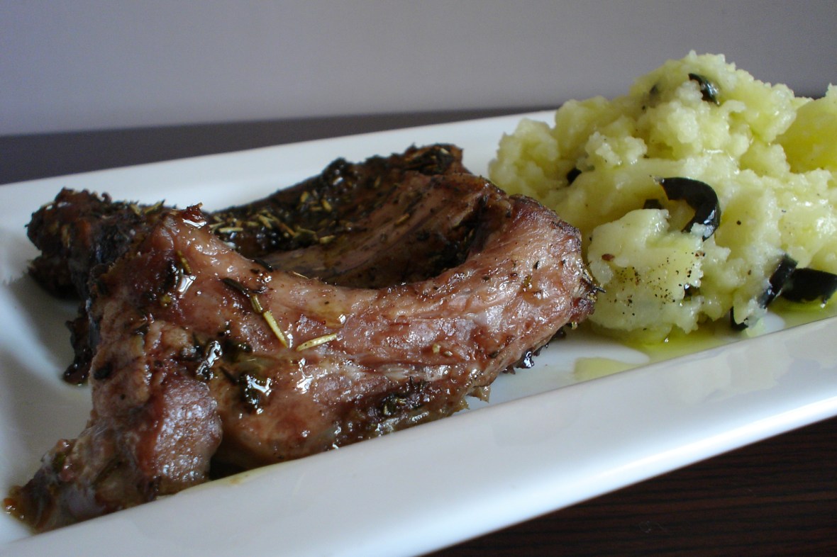 costillas de cerdo marinadas