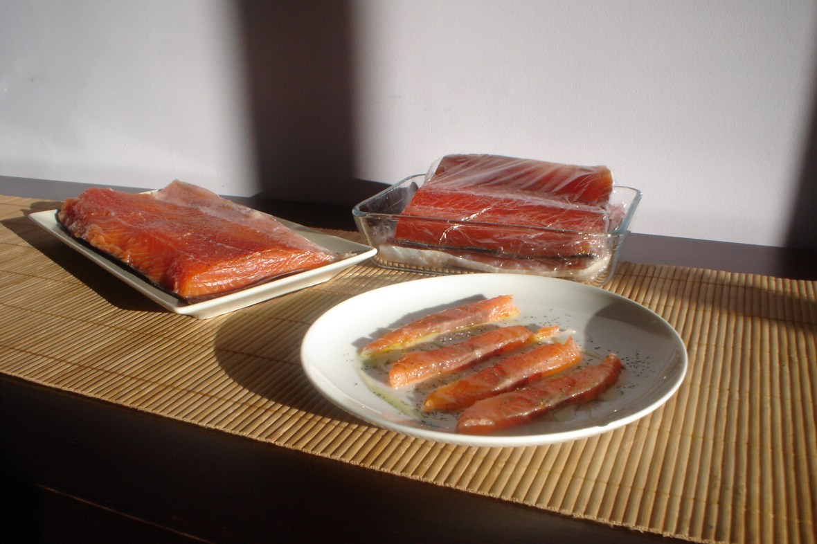 Salmón marinado