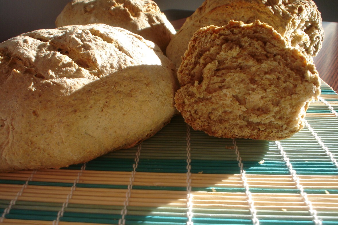 pan integral con avena casero