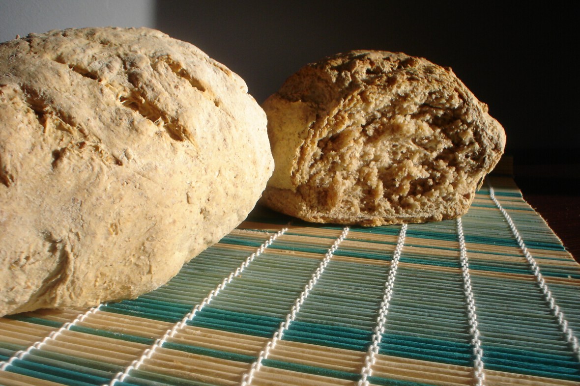 pan integral con avena casero